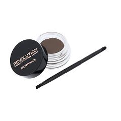 Gel a pomáda na obočí Makeup Revolution London Brow Pomade With Double Ended Brush 2,5 g Medium Brown