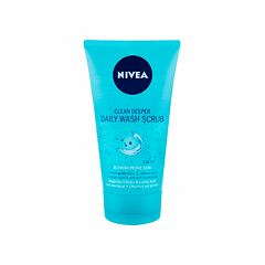 Peeling Nivea Clean Deeper Daily Wash Scrub 150 ml