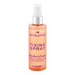 Fixátor make-upu Makeup Revolution London I Heart Revolution Fixing Spray Peaches & Cream 100 ml