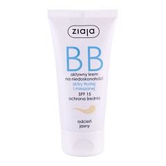 BB krém Ziaja BB Cream Oily and Mixed Skin SPF15 50 ml Light