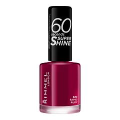Lak na nehty Rimmel London 60 Seconds Super Shine 8 ml 320 Rapid Ruby