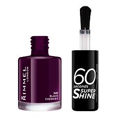 Lak na nehty Rimmel London 60 Seconds Super Shine 8 ml 345 Black Cherries