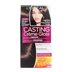 Barva na vlasy L´Oréal Paris Casting Creme Gloss 48 ml 400 Dark Brown poškozená krabička
