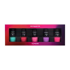 Lak na nehty Dermacol Neon Nail Polish Set 2022 5 ml 27 Neon Explosion Kazeta