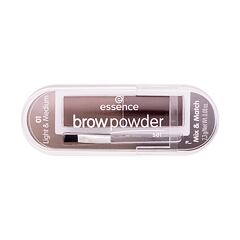 Pudr na obočí Essence Brow Powder Set 2,3 g 01 Light & Medium