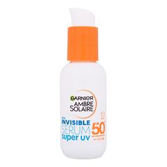 Opalovací přípravek na obličej Garnier Ambre Solaire Super UV Invisible Serum SPF50+ 30 ml