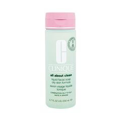 Čisticí mýdlo Clinique All About Clean Liquid Facial Soap Oily Skin Formula 200 ml