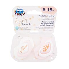 Dudlík Canpol babies Royal Baby Light Touch Little Princess 6-18m 2 ks