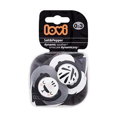 Dudlík LOVI Salt&Pepper Dynamic Soother 0-3m 2 ks