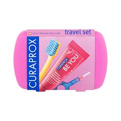 Klasický zubní kartáček Curaprox Travel Set Pink 1 ks