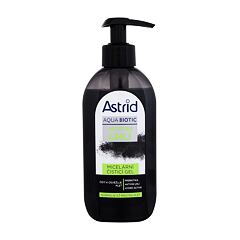 Čisticí gel Astrid Aqua Biotic Active Charcoal Micellar Cleansing Gel 200 ml