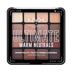 Oční stín NYX Professional Makeup Ultimate Warm Neutrals 12,8 g