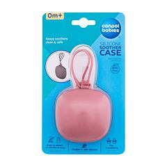 Pouzdro na dudlík Canpol babies Silicone Soother Case Pink 1 ks