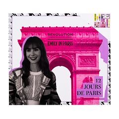 Dekorativní kazeta Makeup Revolution London Emily In Paris 12 Jours De Paris Advent Calendar 1 ks poškozená krabička Kazeta