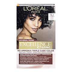 Barva na vlasy L'Oréal Paris Excellence Creme Triple Protection No Ammonia 48 ml 1U Black