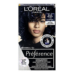 Barva na vlasy L'Oréal Paris Préférence Vivid Colors 60 ml 1,102 Blue Black