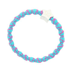 Gumička na vlasy By Eloise London Silver Star Pink on Blue 1 ks Neon Pink on Neon Blue