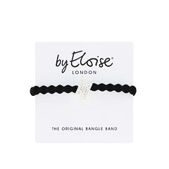 Gumička na vlasy By Eloise London Silver Bling Diamanté Bolt Black 1 ks Black