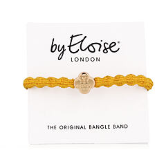 Gumička na vlasy By Eloise London Metallic Gold Quatrefoil Turmeric Yellow 1 ks Turmeric Yellow