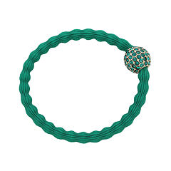 Gumička na vlasy By Eloise London Bling Charms Disco Ball Emerald Green 1 ks Emerald Green