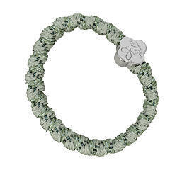 Gumička na vlasy By Eloise London Woven Silver Quatrefoil Pistachio 1 ks Pistachio