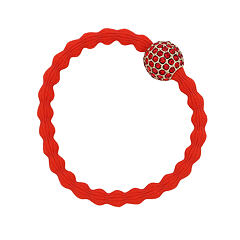 Gumička na vlasy By Eloise London Bling Charms Disco Ball Warm Orange 1 ks Warm Orange