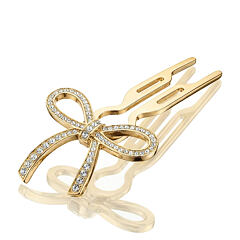 Spona do vlasů Fiona Franchimon Nº1 Hairpin Steel Crystals By Swarovski 1 ks Yellow Gold Finish