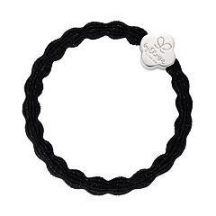 Gumička na vlasy By Eloise London Metallic Silver Quatrefoil 1 ks Black