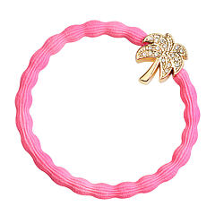 Gumička na vlasy By Eloise London Bling Charms Palm Tree 1 ks Neon Pink