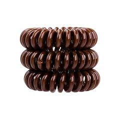 Gumička na vlasy Invisibobble The Traceless Hair Ring 3 ks Pretzel Brown