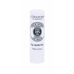 Balzám na rty L'Occitane Shea Butter Lip Balm Stick 4,5 g