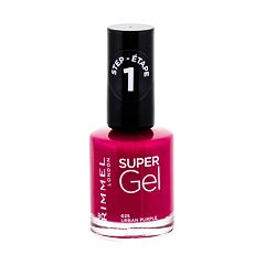 Lak na nehty Rimmel London Super Gel STEP1 12 ml 025 Urban Purple