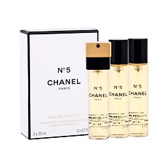 Toaletní voda Chanel No.5 Náplň 3x20 ml
