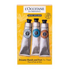 Krém na ruce L'Occitane Shea Butter Travel Kit 75 ml Kazeta