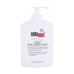 Tekuté mýdlo SebaMed Sensitive Skin Face & Body Wash 300 ml