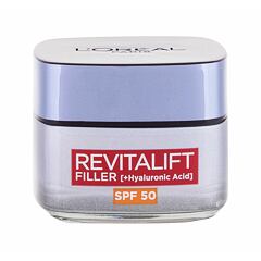Denní pleťový krém L'Oréal Paris Revitalift Filler HA SPF50 50 ml