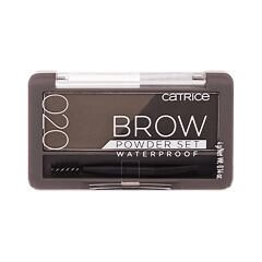 Set a paletka na obočí Catrice Brow Powder Set Waterproof 4 g 020 Ash Brown