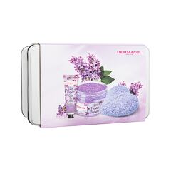 Tělový peeling Dermacol Lilac Flower Shower Body Scrub 200 g Kazeta