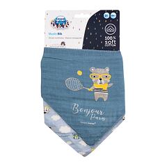 Bryndák Canpol Babies Bonjour Paris Muslin Bib Blue 2 ks