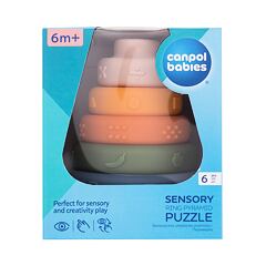 Hračka Canpol babies Sensory Ring Pyramid Puzzle 1 ks