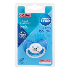 Dudlík Canpol babies Bunny & Company Latex Soother Blue 6-18m 1 ks