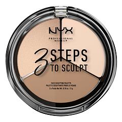 Konturovací paletka NYX Professional Makeup 3 Steps To Sculpt 15 g 01 Fair