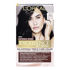 Barva na vlasy L'Oréal Paris Excellence Creme Triple Protection 48 ml 2U Black-Brown