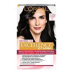Barva na vlasy L'Oréal Paris Excellence Creme Triple Protection 48 ml 1,01 Dark Deep Black