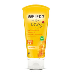 Šampon Weleda Baby Calendula Shampoo And Body Wash 200 ml