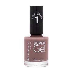 Lak na nehty Rimmel London Super Gel STEP1 12 ml 020 Urban Affair poškozený flakon