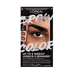 Barva na obočí L'Oréal Paris Brow Color Semi-Permanent Eyebrow Tint 1 ks 1.0 Black