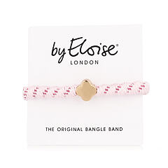 Gumička na vlasy By Eloise London Woven Gold Quatrefoil Soft Pink 1 ks Soft Pink