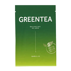 Pleťová maska Barulab Green Tea Balancing Face Mask 23 g