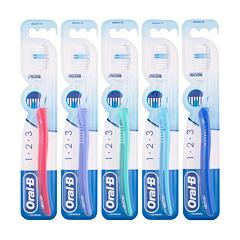 Klasický zubní kartáček Oral-B 1-2-3 Indicator Medium 1 ks